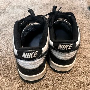 Nike Y6.5 black white panda dunk